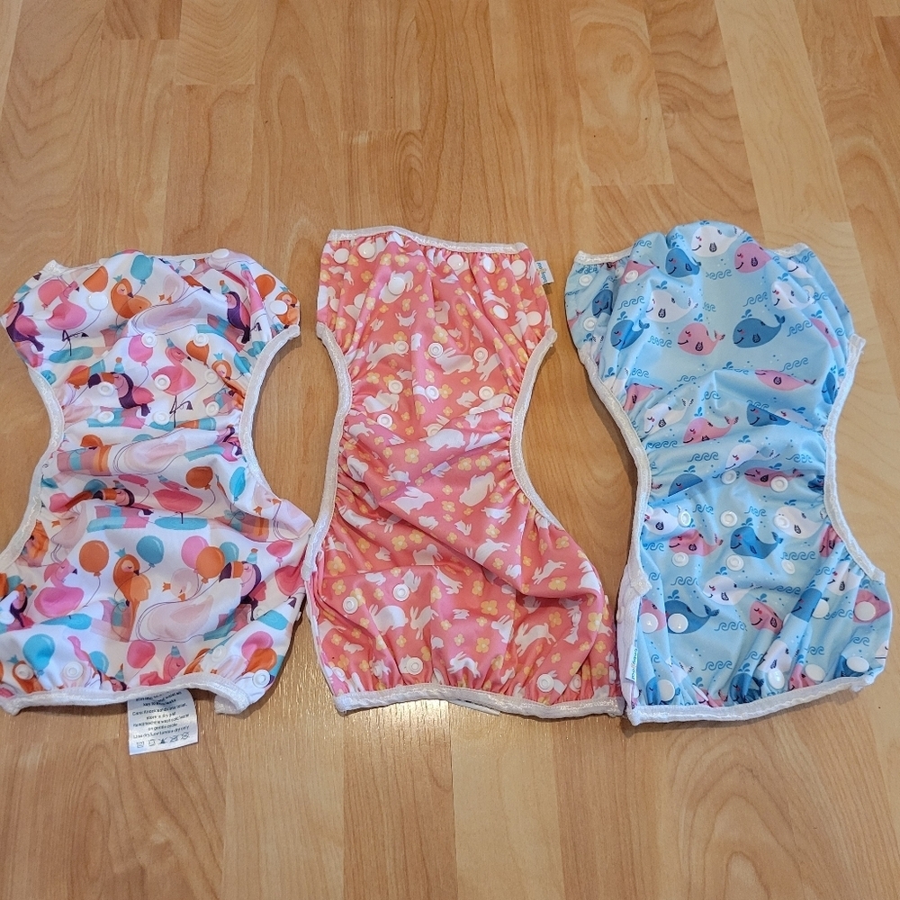 Babygoal Reuseable Swim Diaper Bundle Adjustable Size Newborn - 2T - Picture 7 of 11